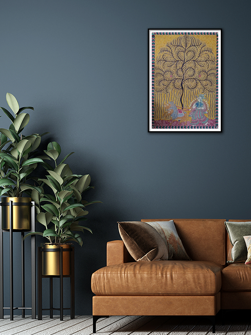 SEROVALI MATA: Mata ni Pachedi painting by Dilip Chittara