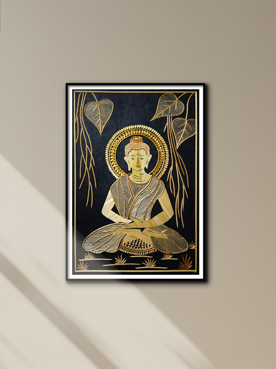 buy Meditating Buddha: Sikki Grass Artwork