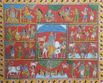 BUY Story of Shri Krishna : CHERIYAL SCROLL PAINTING