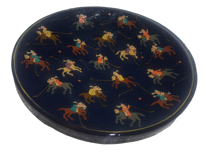 Polo Match on the Plate: Paper Mache by Riyaz Khan Thumbnail