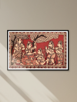Ram with Hanuman Kalamkari Painting by Siva Reddy