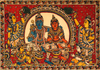 Rama-Pattabhishekam Kalamkari Painting by Siva Reddy