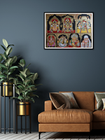 Lord Balaji Padmavathi Amman, Ramdarbar,Ganesha,Sarswati,Narshimha,and Sai baba : Tanjore Painting by Sanjay Tandekar