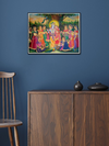 Radha-Krishna, Tanjore Painting by Sanjay Tandekar