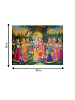 Radha-Krishna, Tanjore Painting for sale
