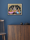 Laxmi, Ganesha And Saraswati Tanjore Painting by Sanjay Tandekar