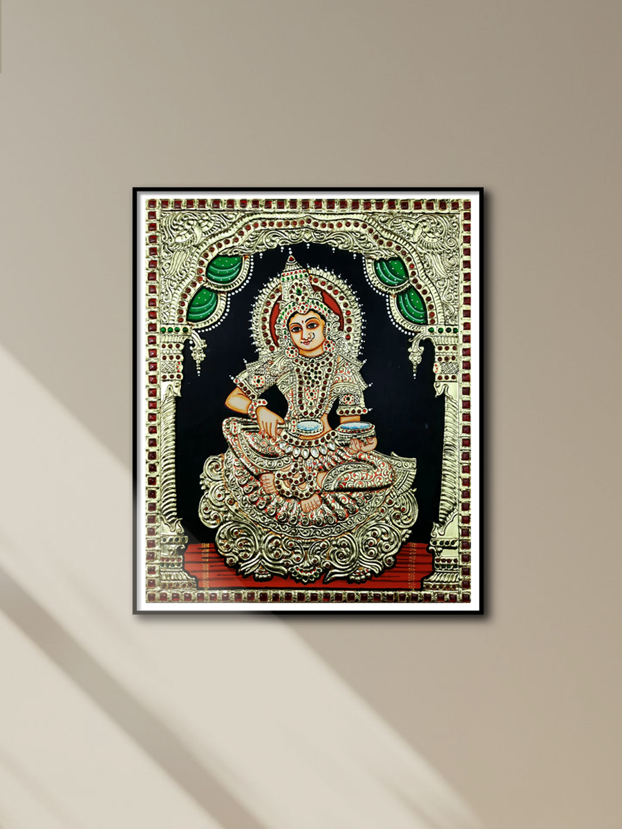 Shop Goddess Annapurna Tanjore Painting by Sanjay Tandekar