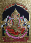 Maa Lakshmi Tanjore Painting by Sanjay Tandekar