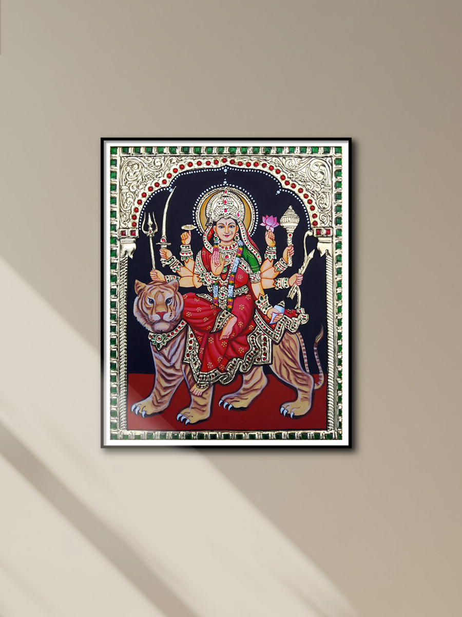 Shop Maa Durga Tanjore Painting by Sanjay Tandekar