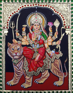 buy Maa Durga Tanjore Painting by Sanjay Tandekar
