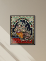 Shop Radha Krishna: Tanjore Painting by Sanjay Tandekar