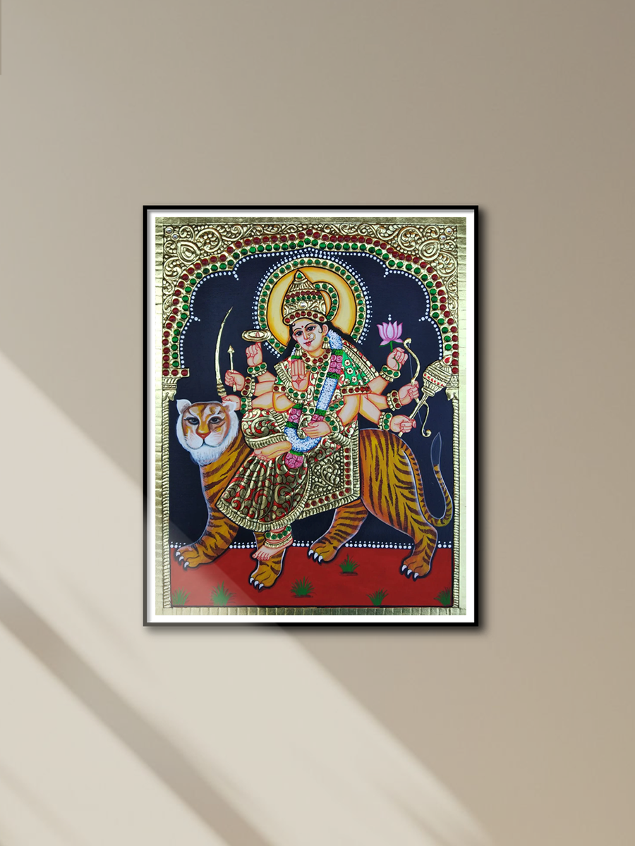 Shop Maa Durga Tanjore Painting by Sanjay Tandekar