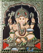 buy Lord Ganesha: Tanjore Painting by Sanjay Tandekar