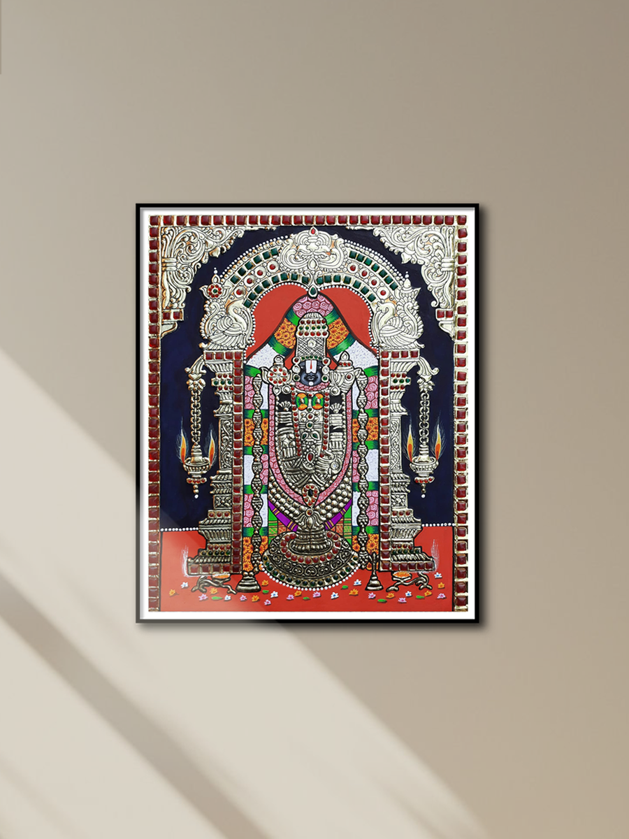 buy Tirupati Balaji: Tanjore Painting by Sanjay Tandekar