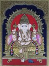 Buy Lord Ganesha: Tanjore Painting by Sanjay Tandekar