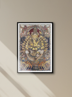 buy Exquisite Tapestry of Lord Ganesh: Kalamkari Painting by Sudheer