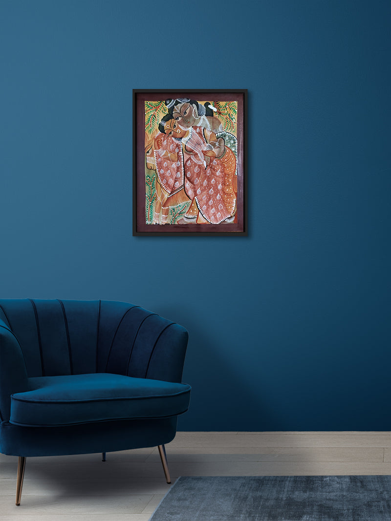 Buy Patachitra scroll art Mythological Pattachitra Hindu religious paintings Indian traditional art Folk art of Bengal Pattachitra storytelling Handmade Pattachitra Bengal art form