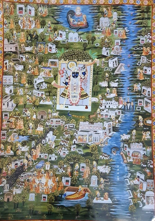 Sacred Journey:Pichwai painting by Jayesh Sharma Thumbnail