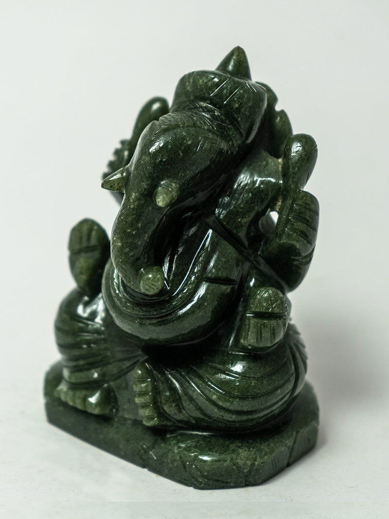 The Divine Gemstone Carving of Lord Ganesh by Prithvi Kumawat