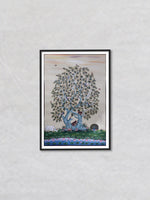 Shop Sacred Symphony: The Tree of Life and Divine Serenity Pichwai painting by Dinesh Soni