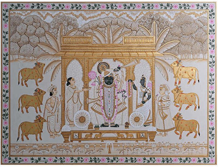 Sandhya Aarti with Yamuna Ji: Shreenath ji's Pichwai by Shehzaad Ali Sherani Thumbnail
