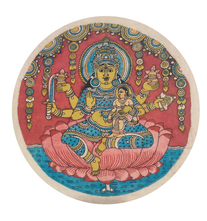 Santana Lakshmi in Kalamkari by Harinath N Thumbnail