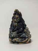 Sapphire Illumination: Buddha's Divine Blessing in Blue 