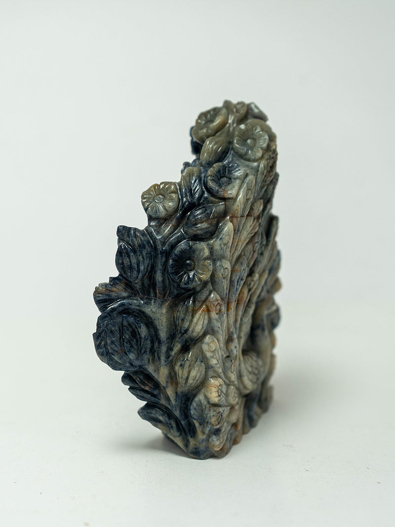 Buddha's Divine Blessing in Blue 