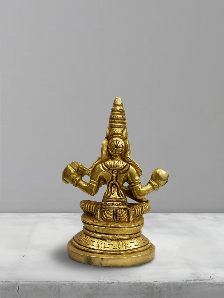 Saraswati's ancestral and holistic impact: An artistic portrayal of Brass Work by Pannalal Soni Thumbnail