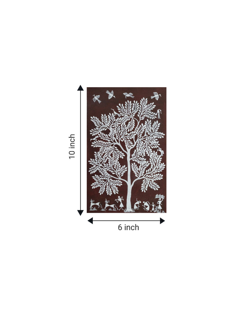 Scene of Harmony In Warli artwork for sale