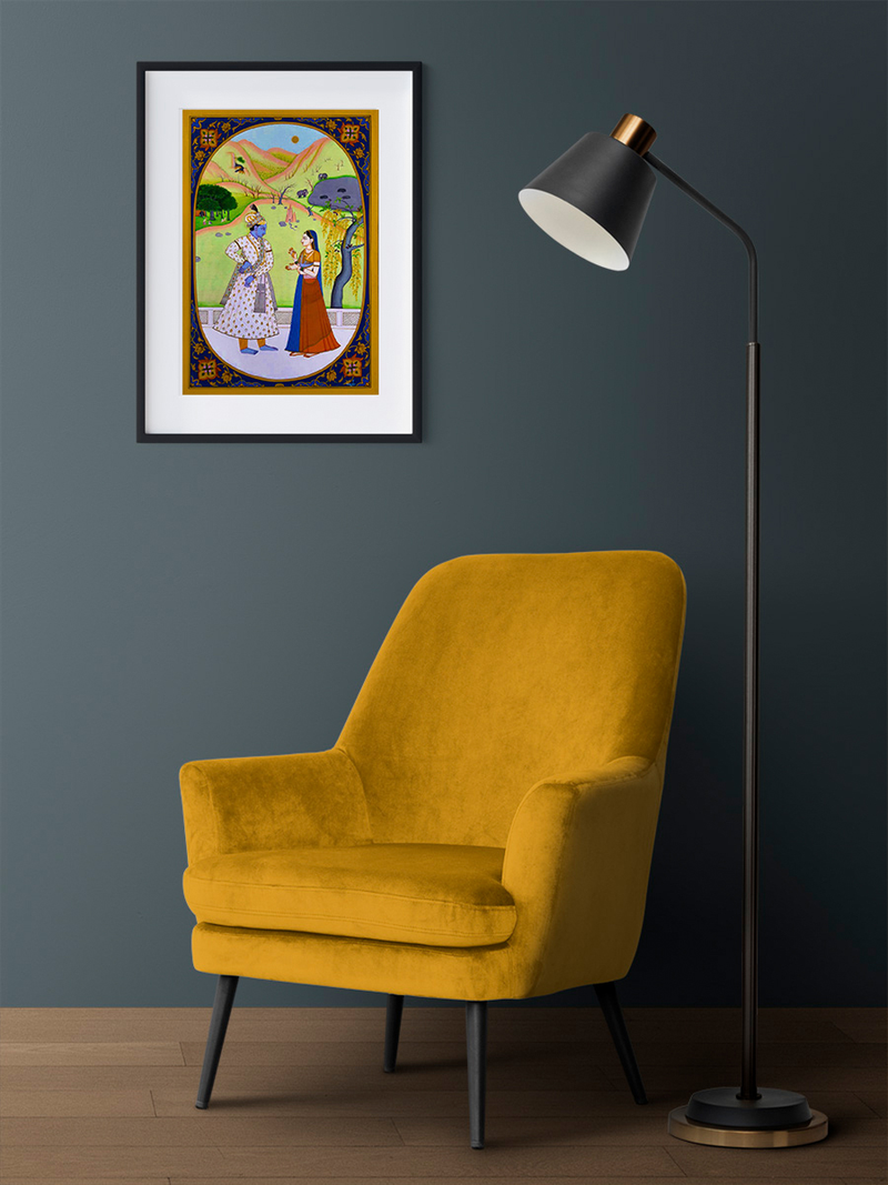 Kangra Painting by Mukesh Kumar Dhiman for Sale