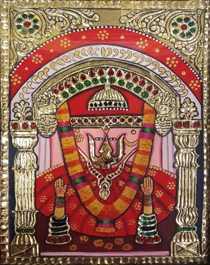 Shakti, Tanjore Painting by Sanjay Tandekar Thumbnail