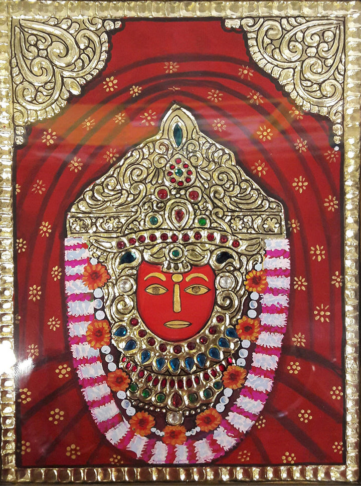 Shakti, Tanjore Painting by Sanjay Tandekar Thumbnail