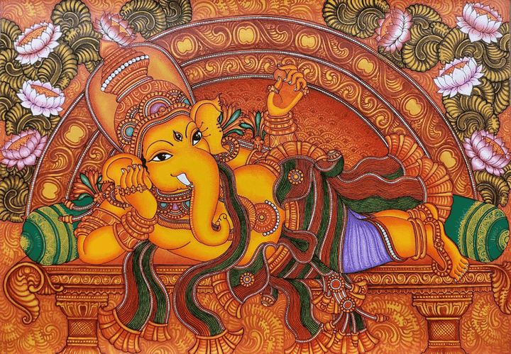 Shayana Ganapati in Kerala Mural by Adarsh Thumbnail
