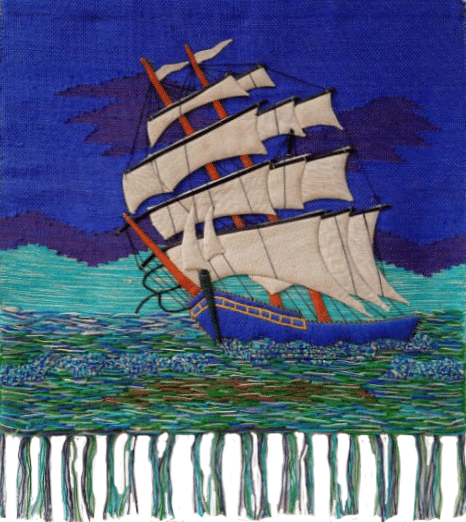 Ship Sailing in Gazipur Wall Hanging by Md. Matim Thumbnail