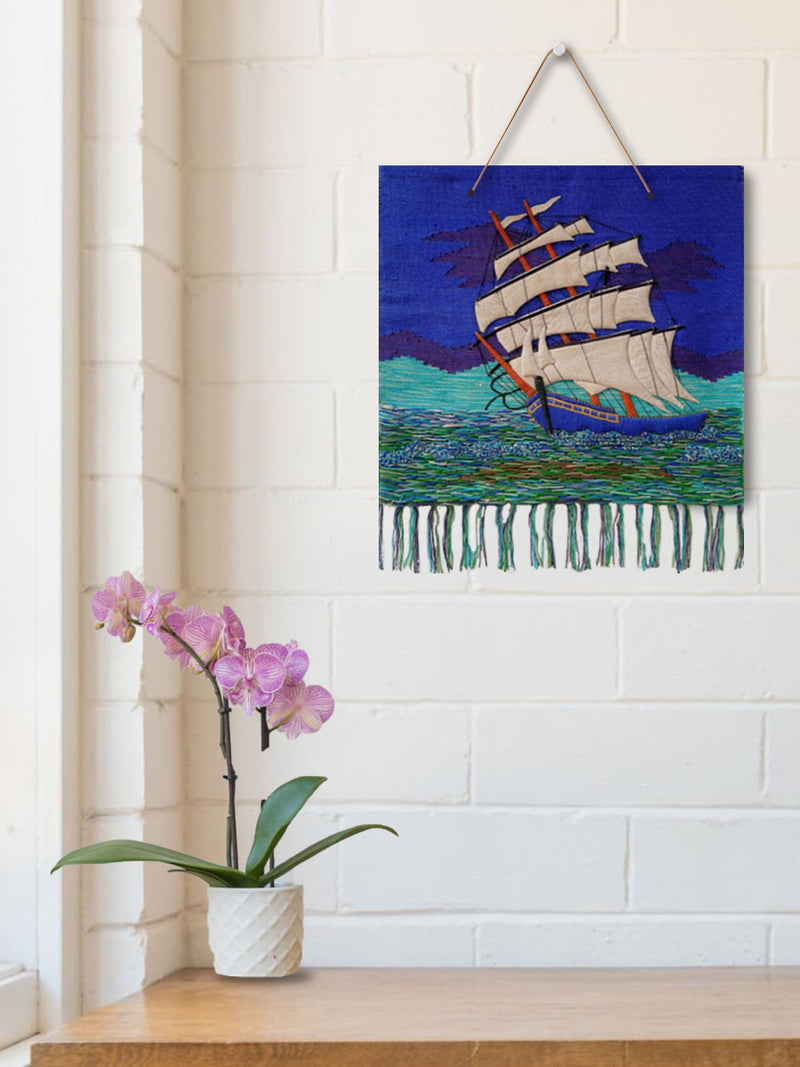 Ship Sailing in Gazipur Wall Hanging by Md. Matim