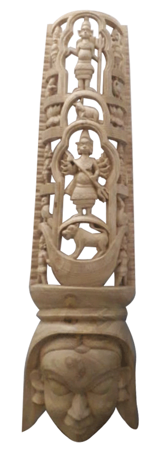 Shiva-Pravati in Wooden Mask by Paramesh Sarkar Thumbnail