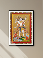 Shiva and Family Pattachitra Painting by Purusottam Swain