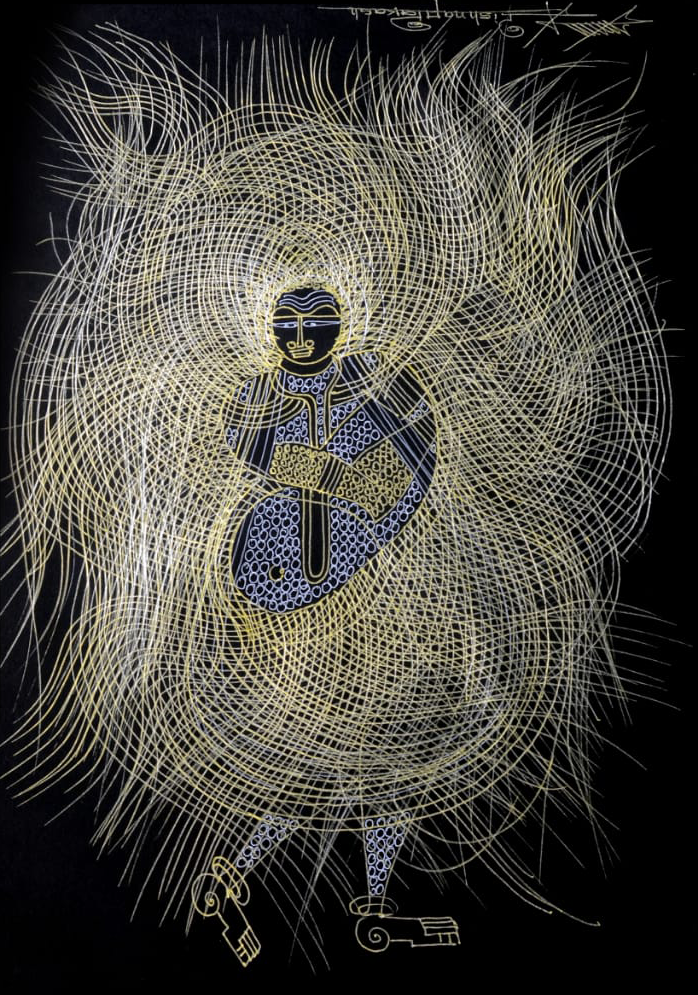 Shiva in Surpur Inspired Art by Krishna Prakash Thumbnail