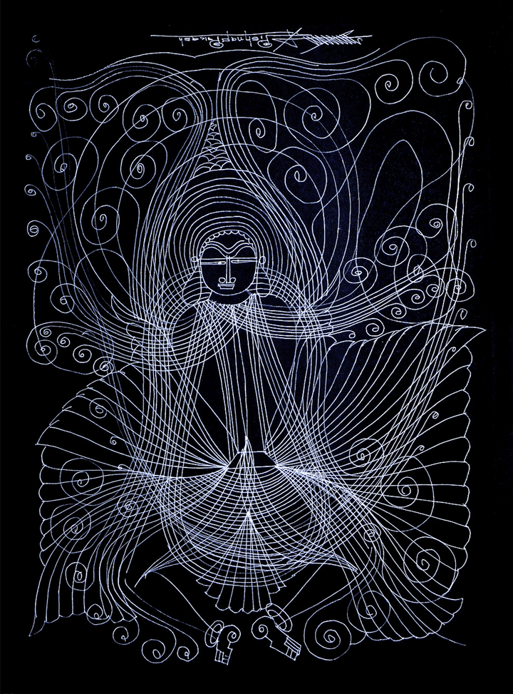 Shiva in Surpur Inspired Art by Krishna Prakash Thumbnail