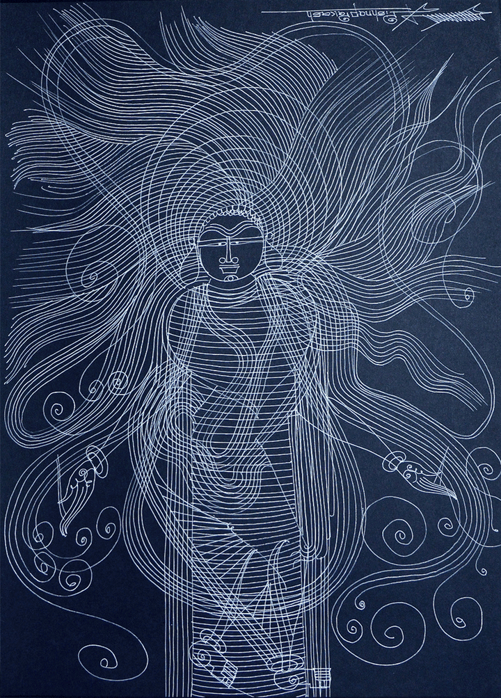 Shiva in Surpur Inspired Art by Krishna Prakash Thumbnail
