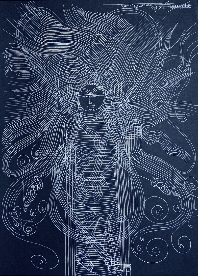 Buy Shiva in Surpur Art by Krishna Prakash