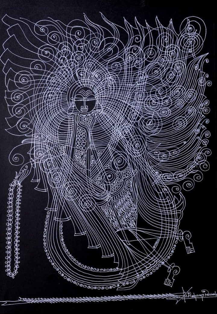 Shiva's Avatar in Surpur Inspired Art by Krishna Prakash Thumbnail