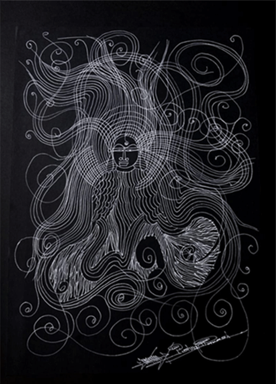 Shiva's Divine Avatar in Surpur Inspired Art by Krishna Prakash Thumbnail