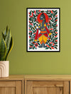 Shri Krishna in Madhubani by Izhar Ansari
