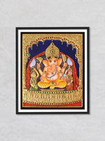 Shri Ganesha, Tanjore Painting by Sanjay Tandekar