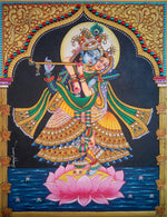 Shri Radha-Krishna, Tanjore Painting for sale