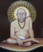 Buy Shri Swami Samarth, Tanjore Art by Sanjay Tandekar