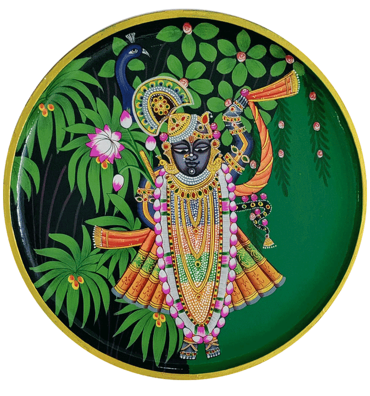 Shrinathji in Nature's Abode: A Pichwai by Dinesh Soni Thumbnail