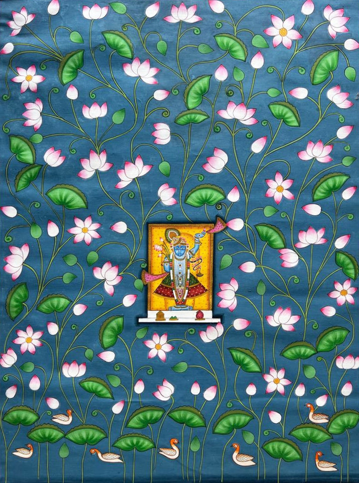 Shrinathji's Blossoming Divinity in Pichwai by Naveen Soni Thumbnail